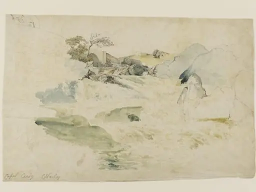Capel Curig, by Cornelius Varley