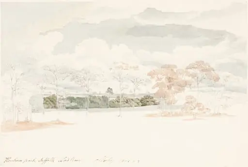 Henham Park, Suffolk, by Cornelius Varley