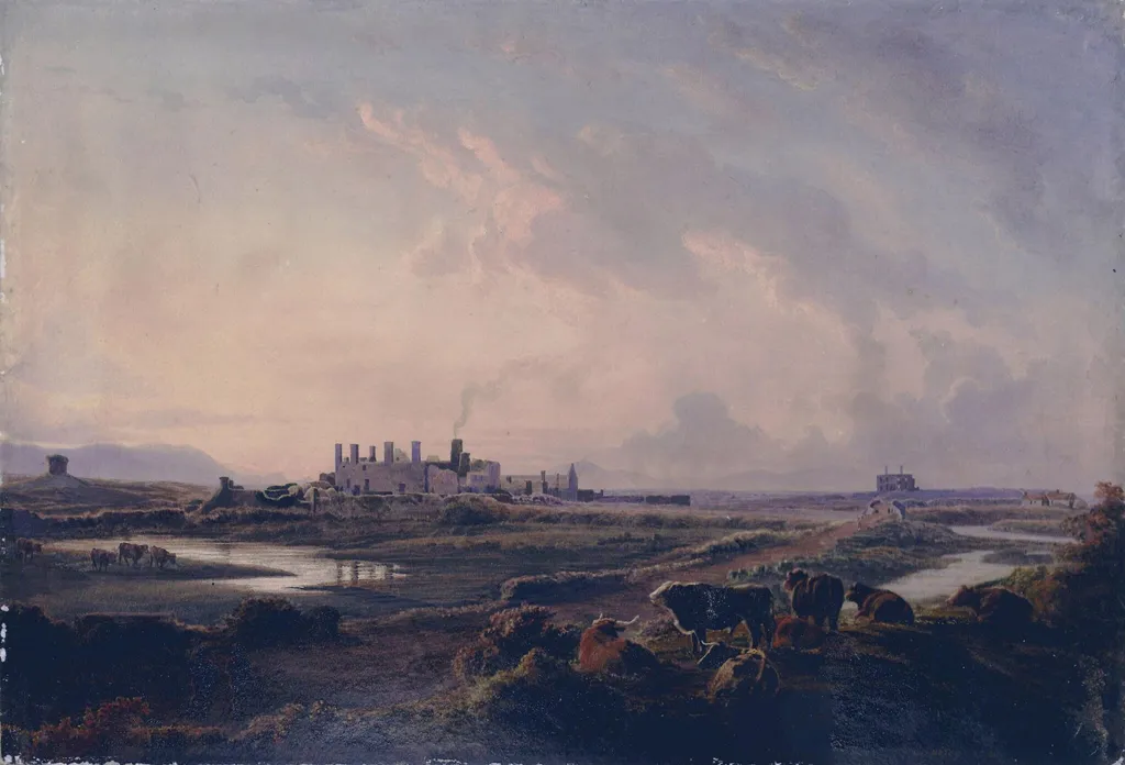 Ruins of Kerry Castle, by Cornelius Varley, watercolor, 1808