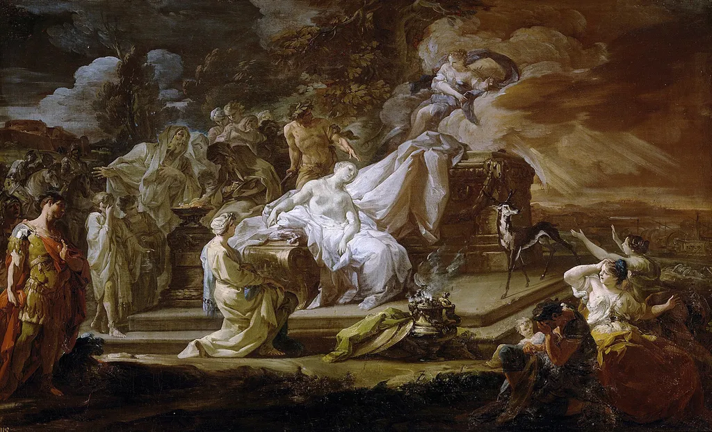 El sacrificio de Ifigenia, by Corrado Giaquinto, oil, 1750