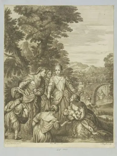 Moses saved from the water, by Cosimo Mogalli