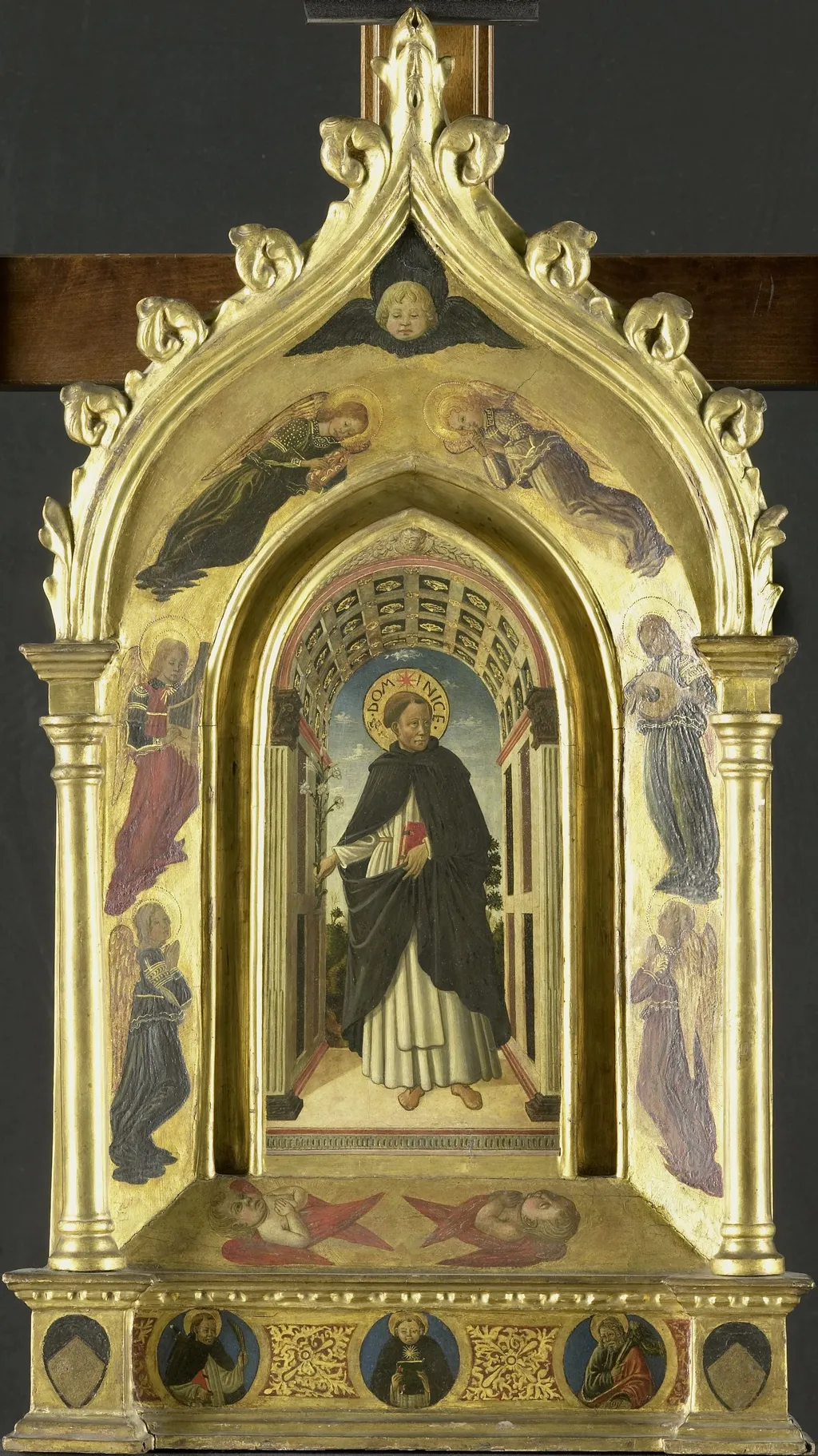 Saint Dominic, by Cosimo Rosselli, oil, 1450