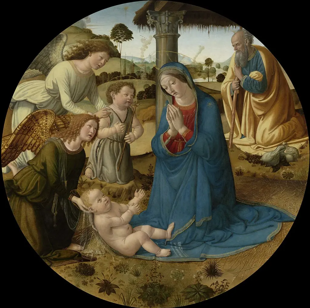 The Adoration of the Christ Child, by Cosimo Rosselli