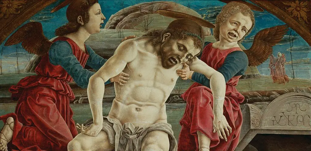 Body of Christ held by angels, by Cosimo Tura