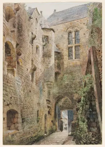 Court in the Abbey of Mont St. Michel, Normandy