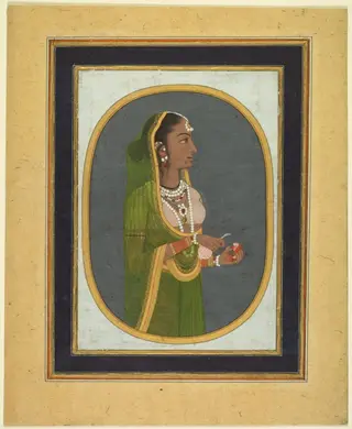Court Lady Pouring Wine (recto); Calligraphy of Lyrical Quatrains (verso)