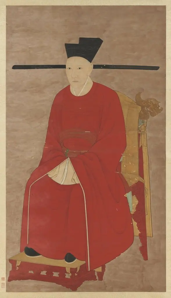 宋高宗坐像 軸, by court painter
