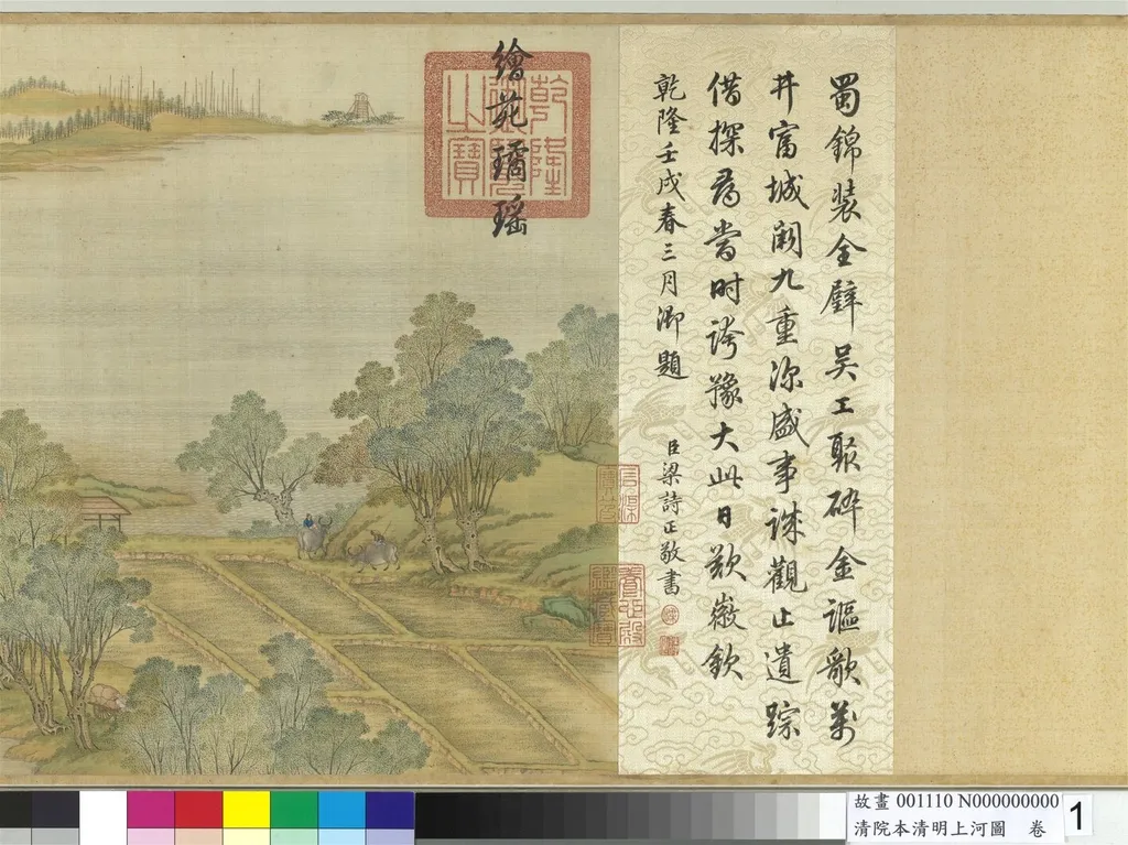 清院本清明上河圖 卷, by court painter, unspecified, 1736