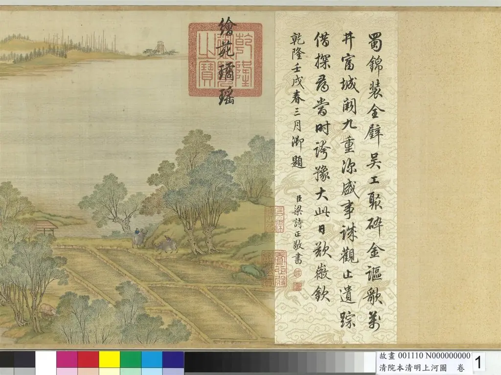 清院本清明上河圖 卷, by court painter