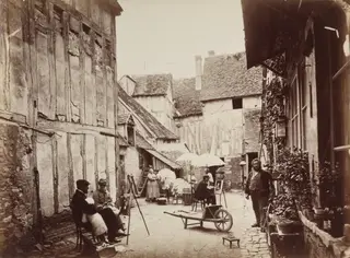 Courtyard with Painters, 1864