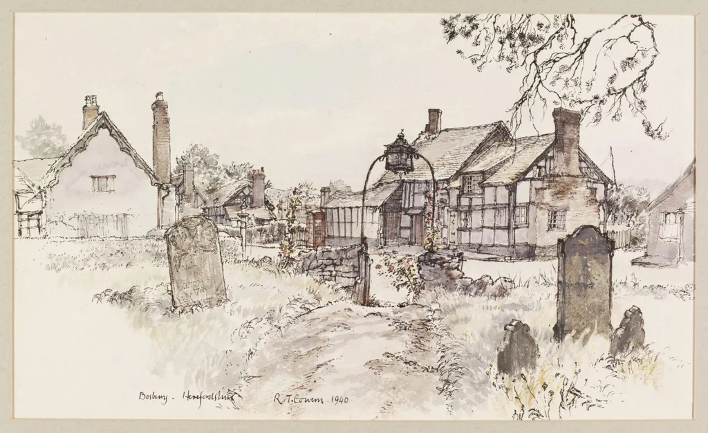 Bosbury, by Cowern, watercolor, 1940