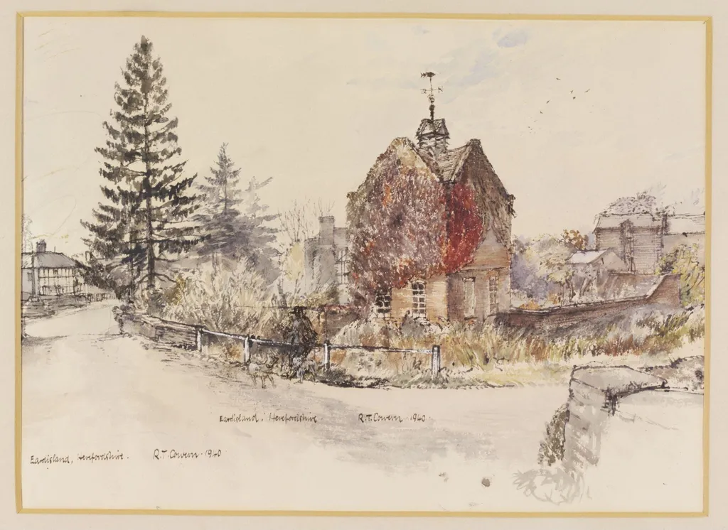 Eardisland, by Cowern, watercolor, 1940