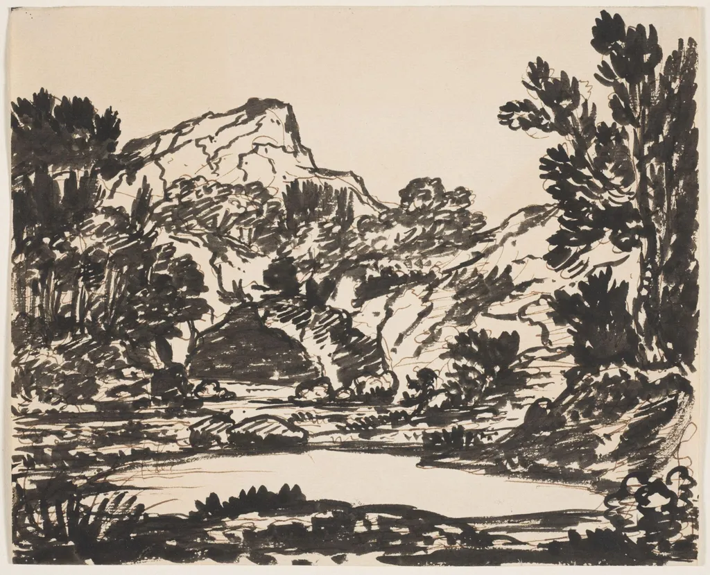 'Blot' drawing, by Cozens, 1750