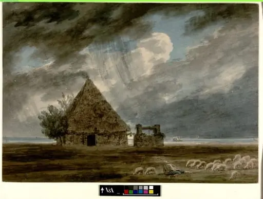Shepherd's Hut between Naples and Portici, by Cozens