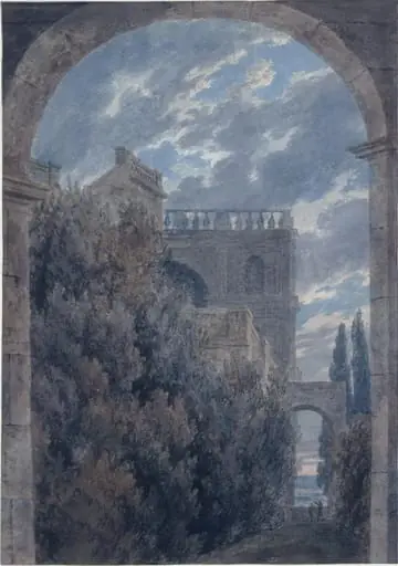 Villa Dracone at Frascati, by Cozens