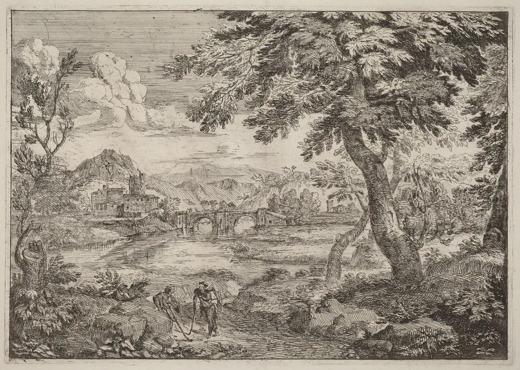 Double Arched Bridge, by Crescenzio Onofri, ink, 1696