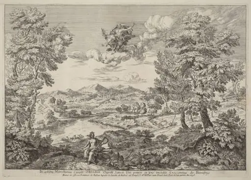 Jupiter in a Landscape, by Crescenzio Onofri