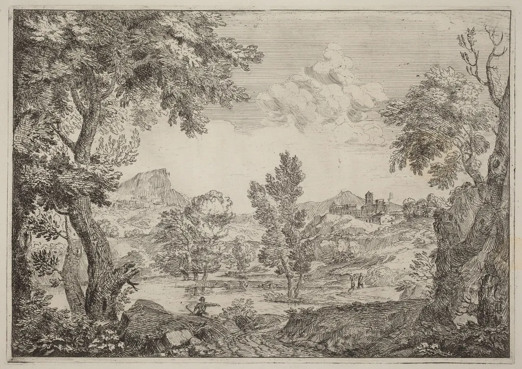 The Stream, by Crescenzio Onofri, ink, 1696