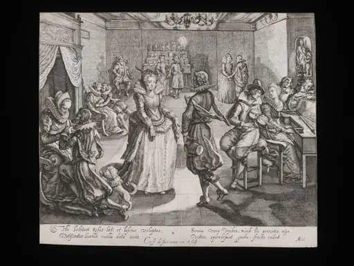 Feast in the house of the Rich Man, by Crispijn de Passe