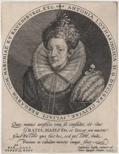 Antonia Lotharingica, by Crispijn van de Passe I