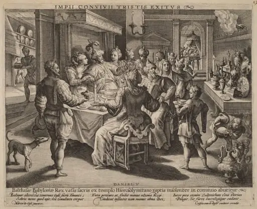 Belshazzar's Feast, by Crispijn van de Passe I
