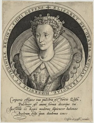 Elizabeth, Queen of England, by Crispijn van de Passe I