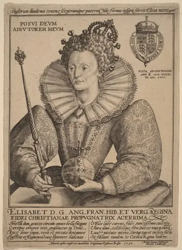 Elizabeth, Queen of England, by Crispijn van de Passe I