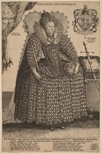 Elizabeth, Queen of England, by Crispijn van de Passe I