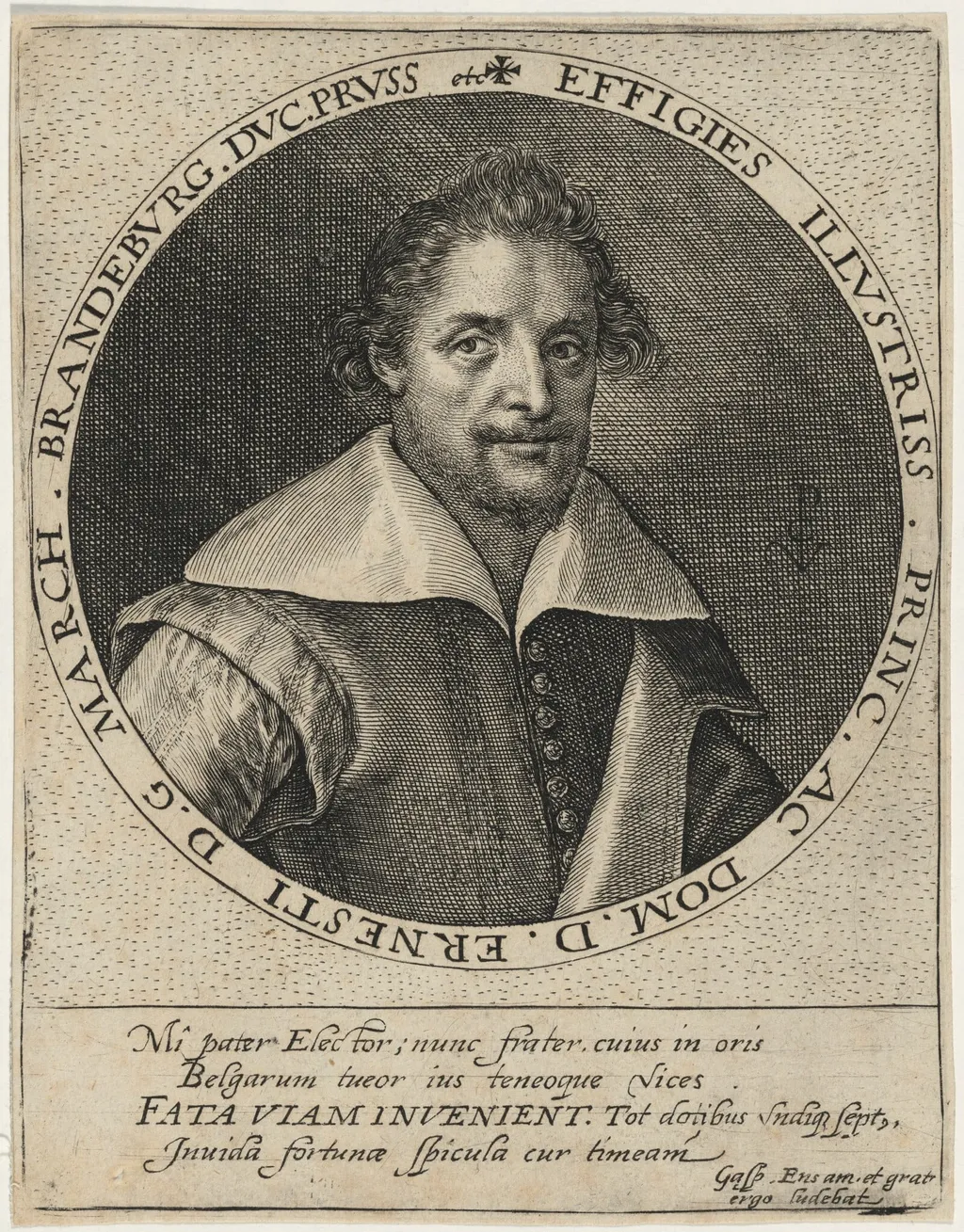 Ernest, Margrave of Brandenburg, by Crispijn van de Passe I, ink, 1601