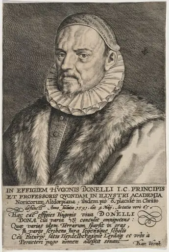 Hugo Donellus, by Crispijn van de Passe I
