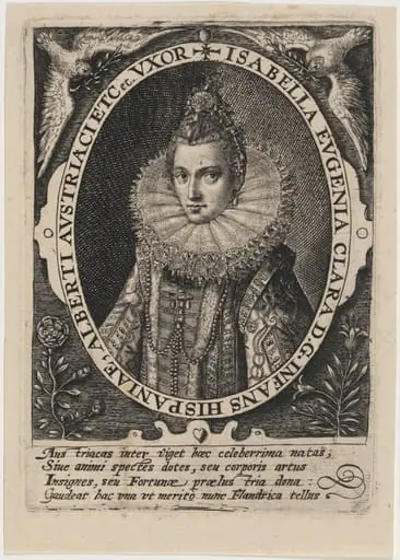 Isabella Clara Eugenia, Infanta, by Crispijn van de Passe I