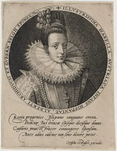 Isabella Clara Eugenia, Infanta, by Crispijn van de Passe I