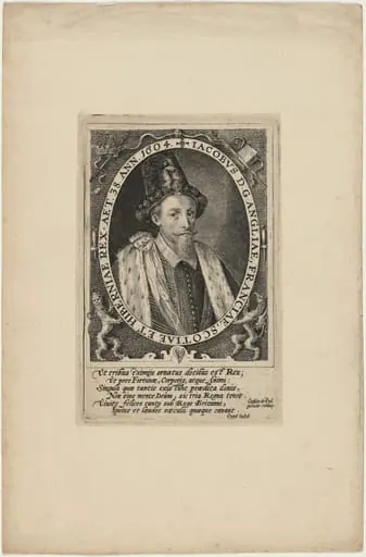 James I, King of England, by Crispijn van de Passe I