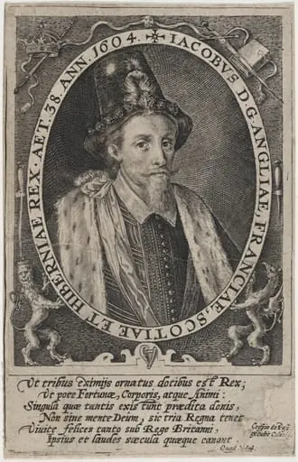 James I, King of England, by Crispijn van de Passe I