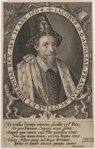 James I, King of England, by Crispijn van de Passe I