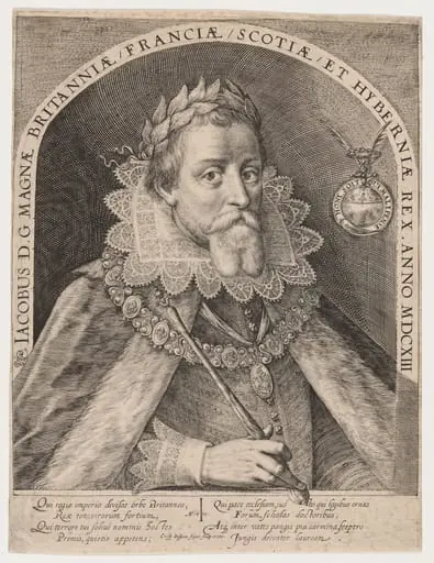 James I, King of England, by Crispijn van de Passe I