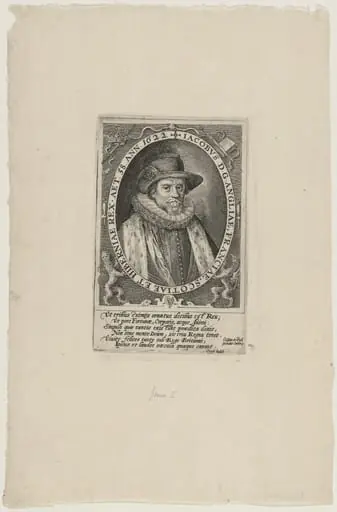 James I, King of England, by Crispijn van de Passe I