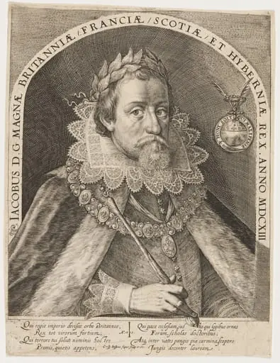 James I, King of England, by Crispijn van de Passe I