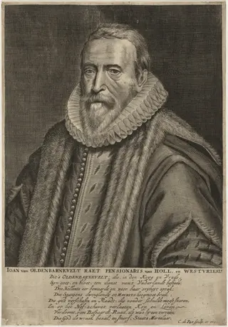 Johan van Oldenbarnevelt, by Crispijn van de Passe I