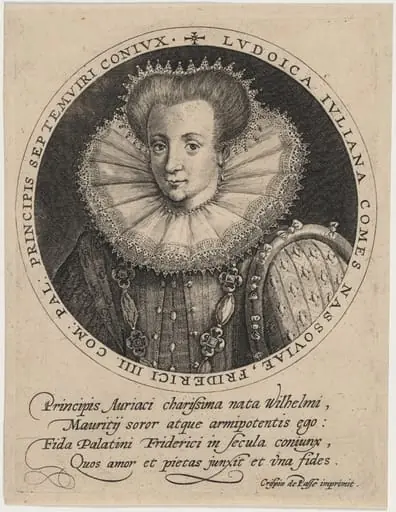 Louise Juliana of Nassau, Electress Palatine, by Crispijn van de Passe I