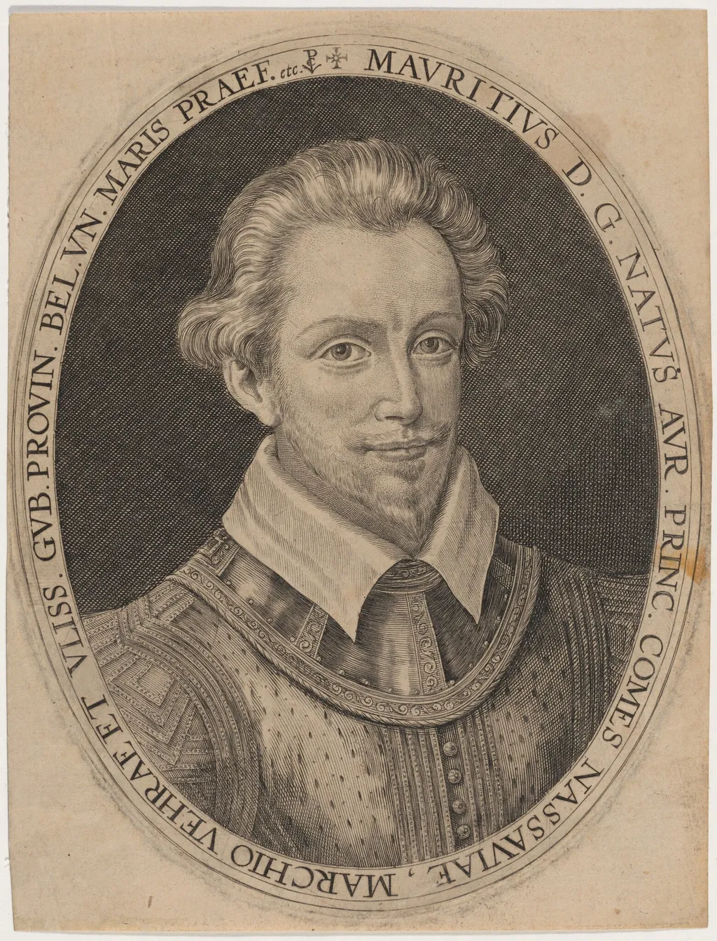 Maurice of Nassau, Prince of Orange, by Crispijn van de Passe I, ink, 1601