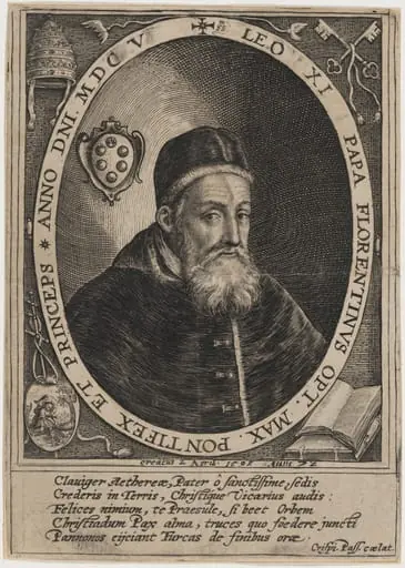 Pope Leo XI, by Crispijn van de Passe I