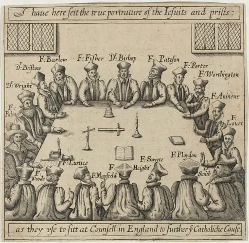 True Portraiture of the Jesuits and Priests from Vox Populi, by Thomas Scott, by Crispijn van de Passe I