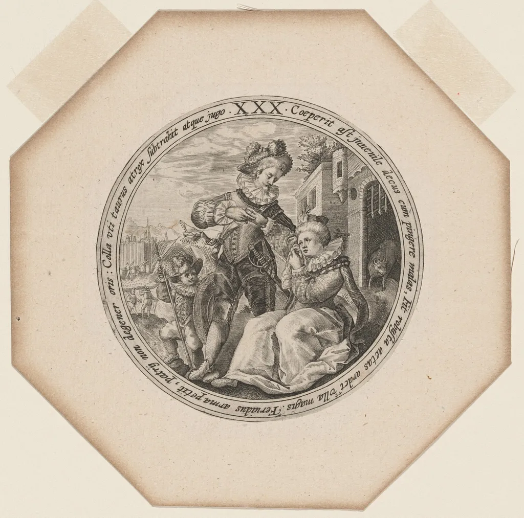 XXX: Thirty Years, by Crispijn van de Passe I, ink, 1599