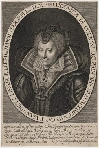 Louise de Coligny, Fourth Wife of William I of Orange, by Crispyn van den Queboorn