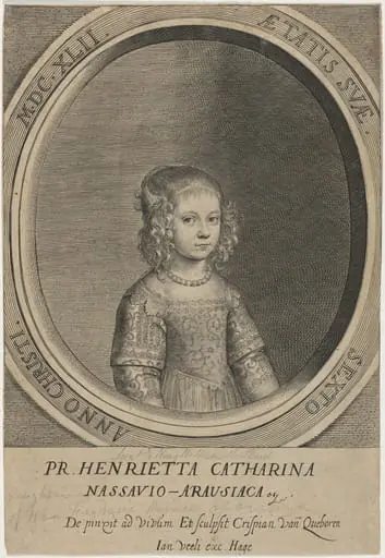 Princess Henrietta Catharina, Sister of William II of Orange, by Crispyn van den Queboorn