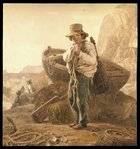 The Young Fisher Boy, by Cristall