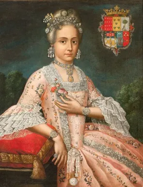 Rosa de Salazar y Gabiño, Countess of Monteblanco and Montemar, by Cristóbal Lozano