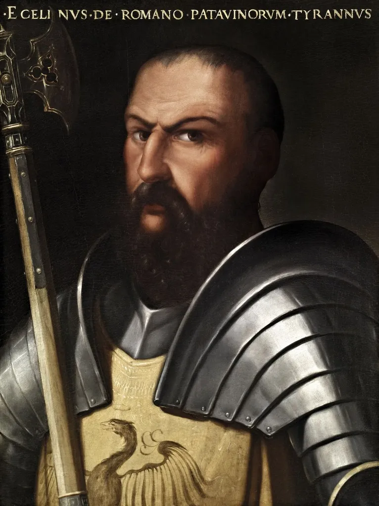Portrait of Ezzelino III da Romano, by Cristofano dell'Altissimo, oil, 1560