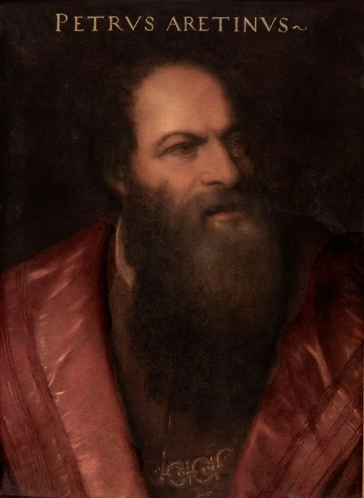Portrait of Pietro Aretino, by Cristofano dell'Altissimo